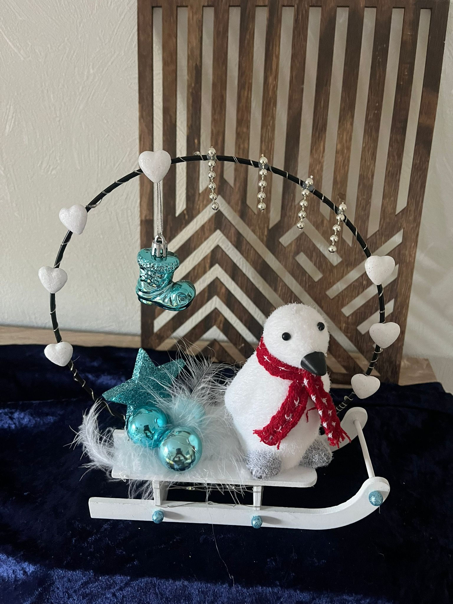 kleiner Weihnachtsschlitten