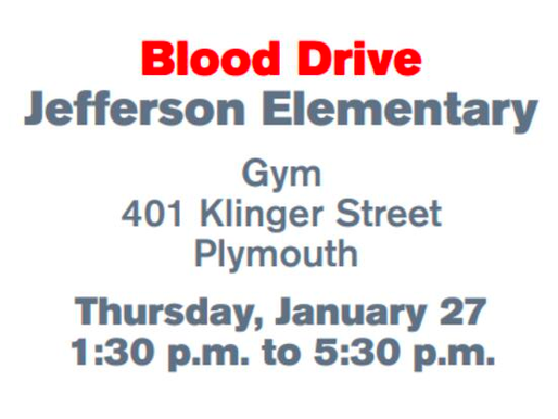 American Red Cross Blood Drive at Jefferson on January 27