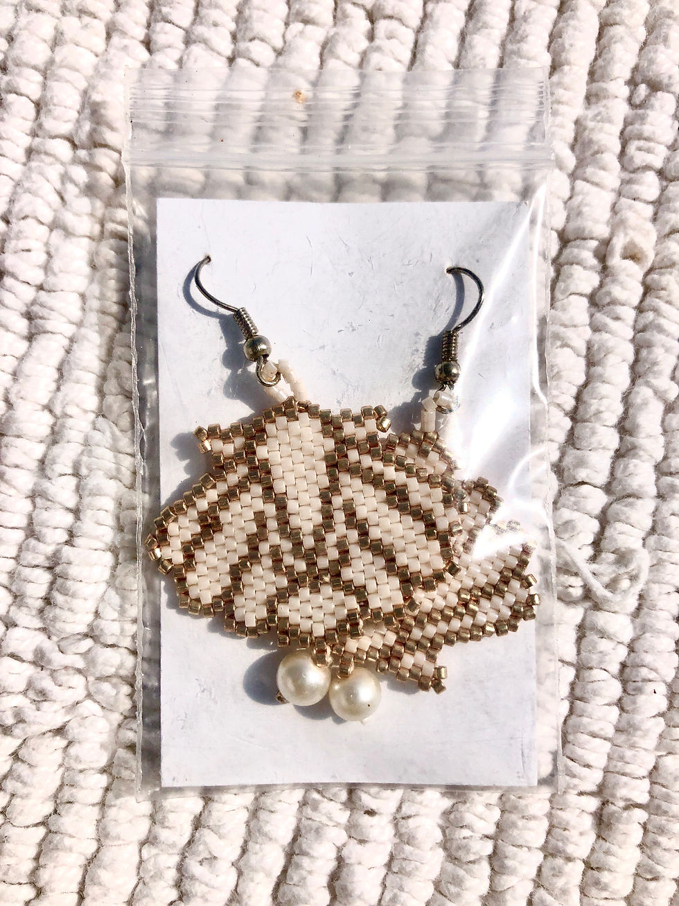 Shell Earrings - Woman's Beading Co-op