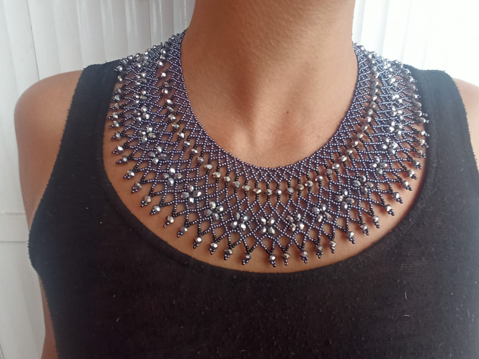 Ruth Bader Ginsberg Necklace RBG Silver - Woman's Beading Co-op