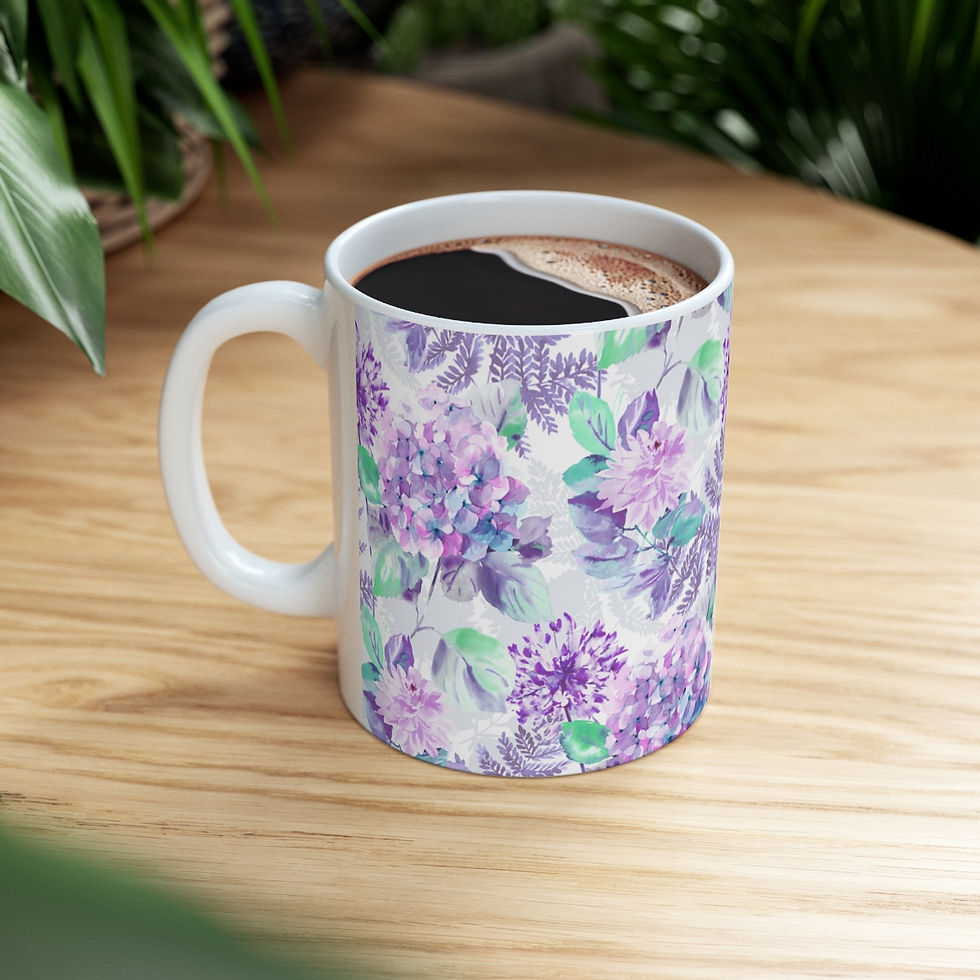 Thumbnail: Purple Floral Mug