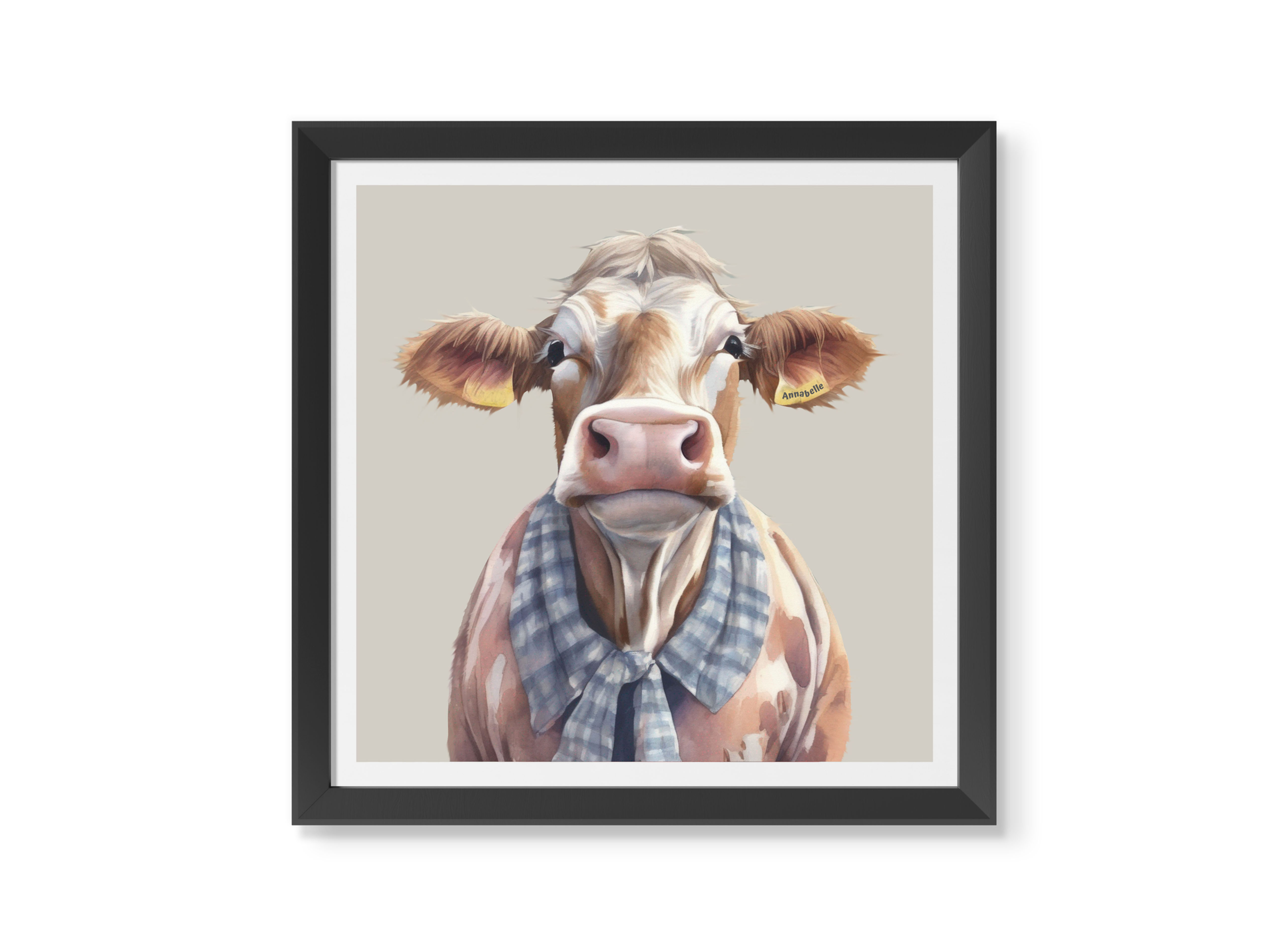 Annabelle the Cow Unframed Poster Print