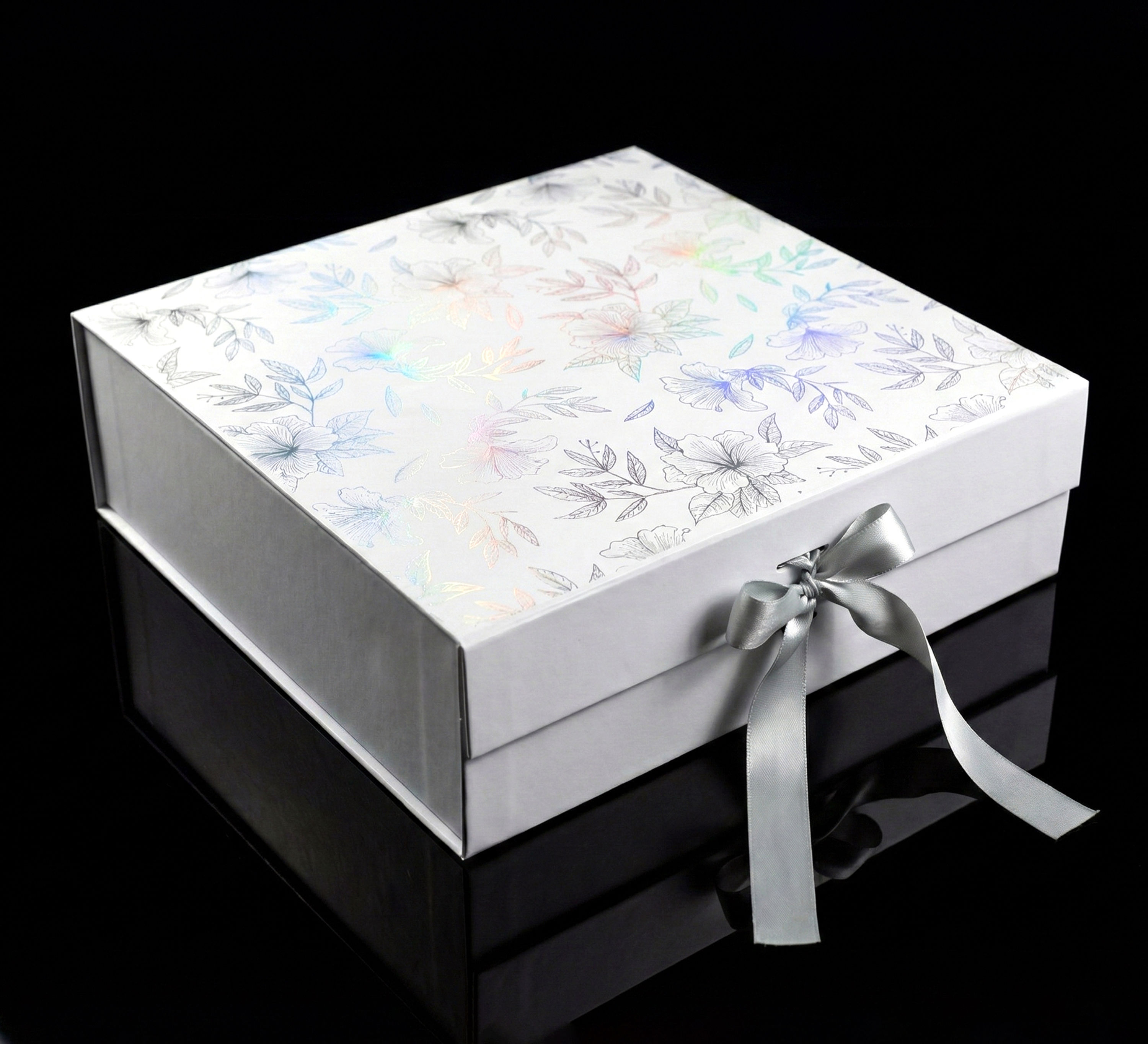 Large White Rainbow Floral