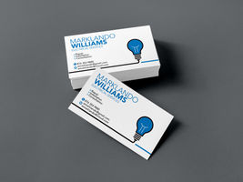Marklando Williams Electrical Business Card Design by Alando Clarke Designs