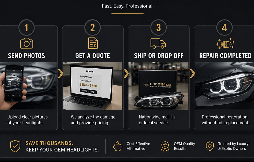 Headlight Repair How our process works_e