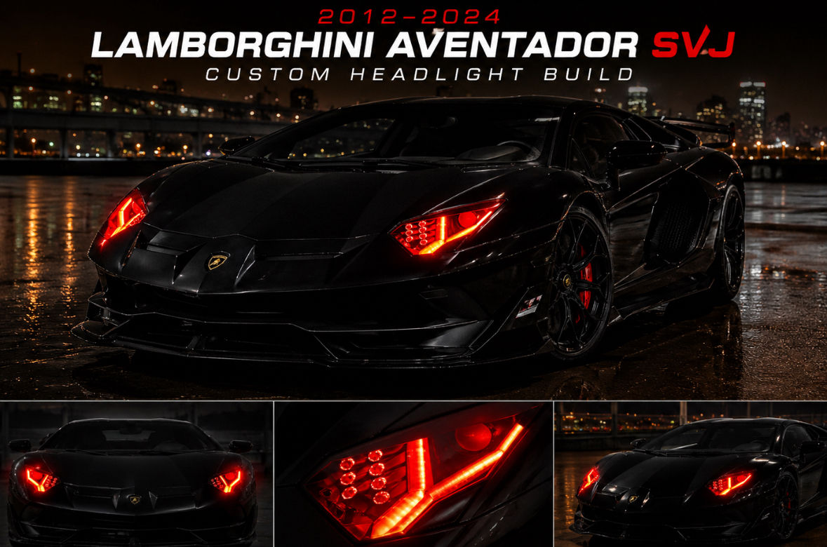  Lamborghini Aventador SVJ RGB Headlight Upgrade Service (BlueGhozt)