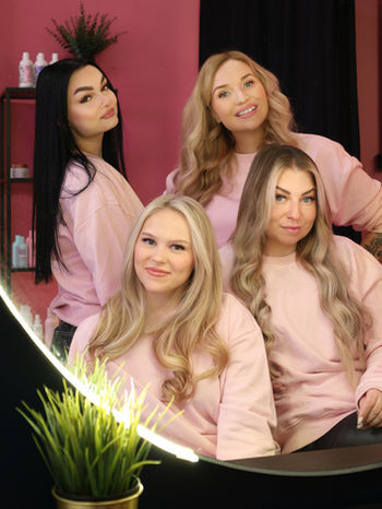 Hiustenpidennykset - rakennekynnet - sokeroinnit - hiusten hoito - raidoitus - ripsienpidennys