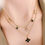 Minijatura: Emma Flower Double Necklace