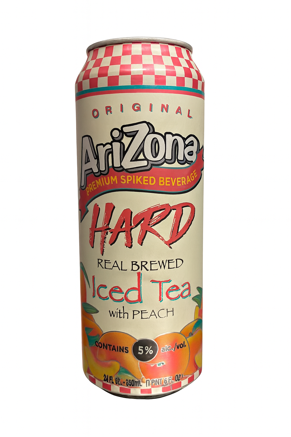 Arizona Hard Tea : Peach Tea : Single 24oz Can Single : (Single) 24oz