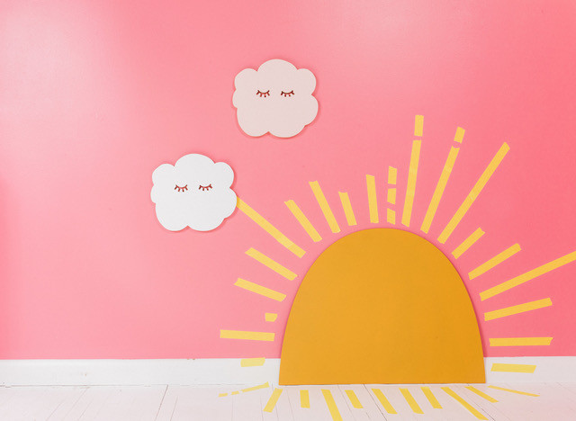 pink linen designs clouds