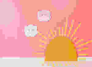 pink linen designs clouds