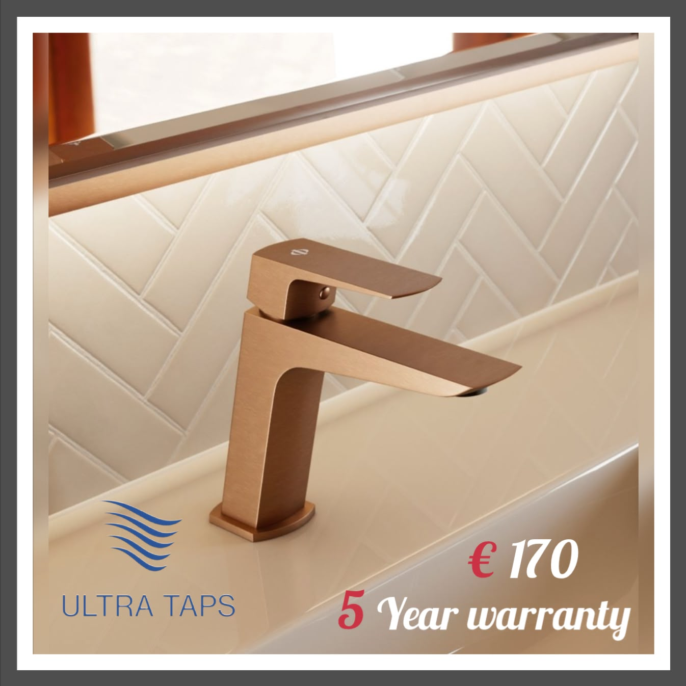 Basin Short Tap - 7S (Type 2) - Rose Gold