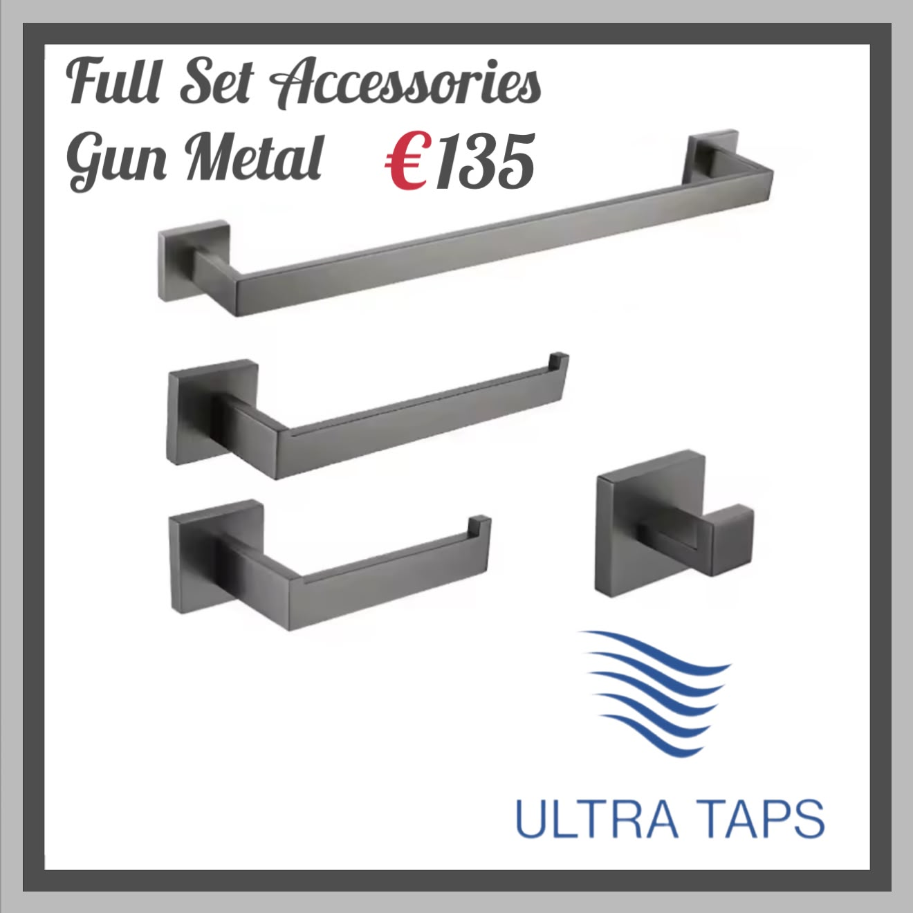 Accessories Square - 7S Set - Gun Metal