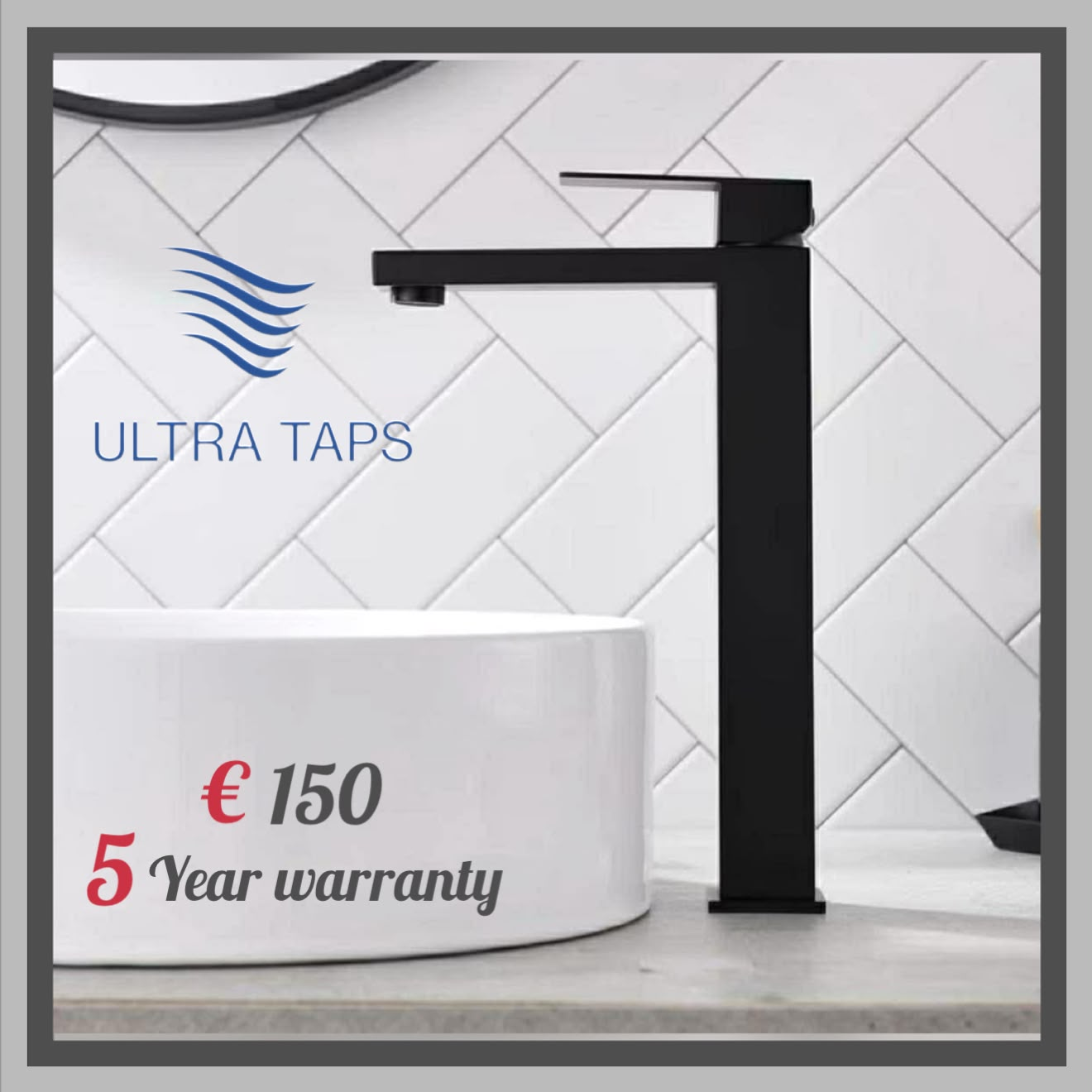 Basin Tall Tap - 7S (Type 3) - Black