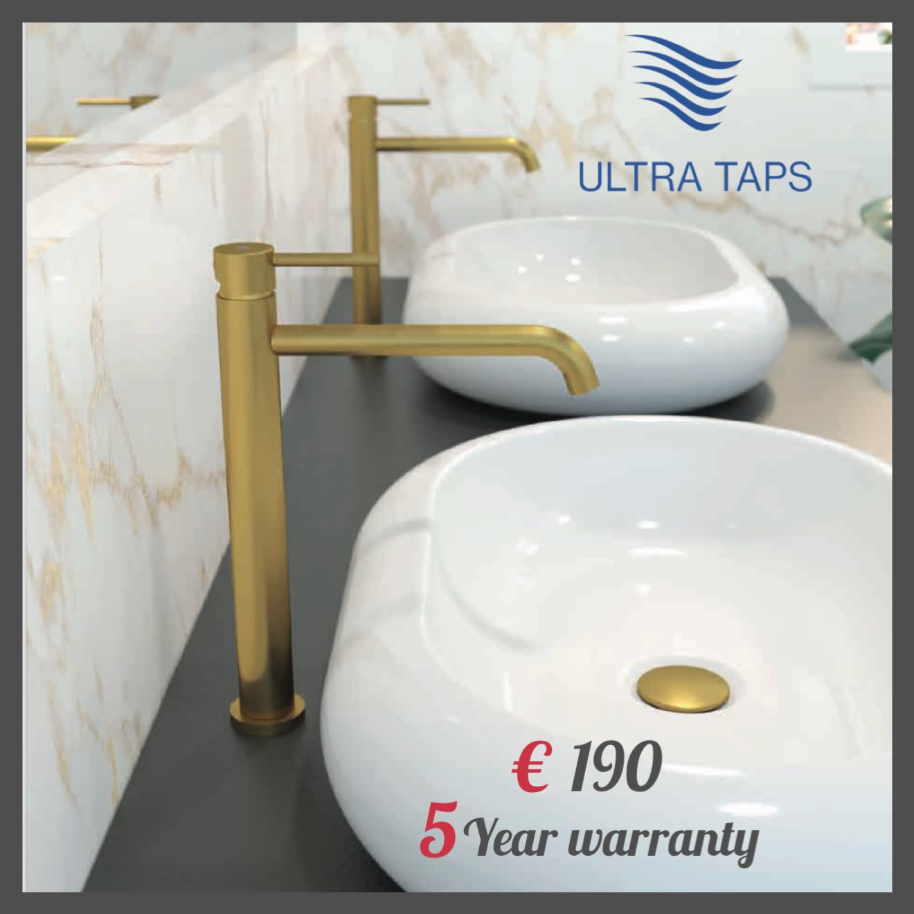 Basin Tall Tap - 7R (Type 1) - Gold