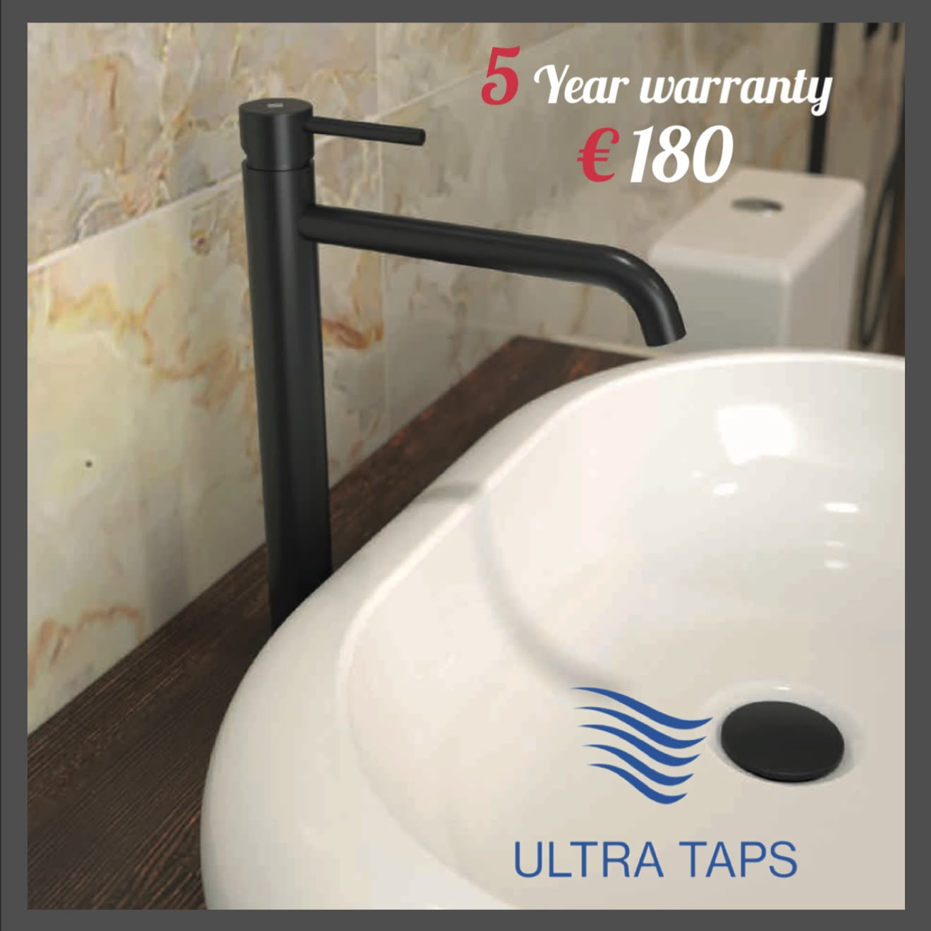 Basin Tall Tap - 7R (Type 1) - Black
