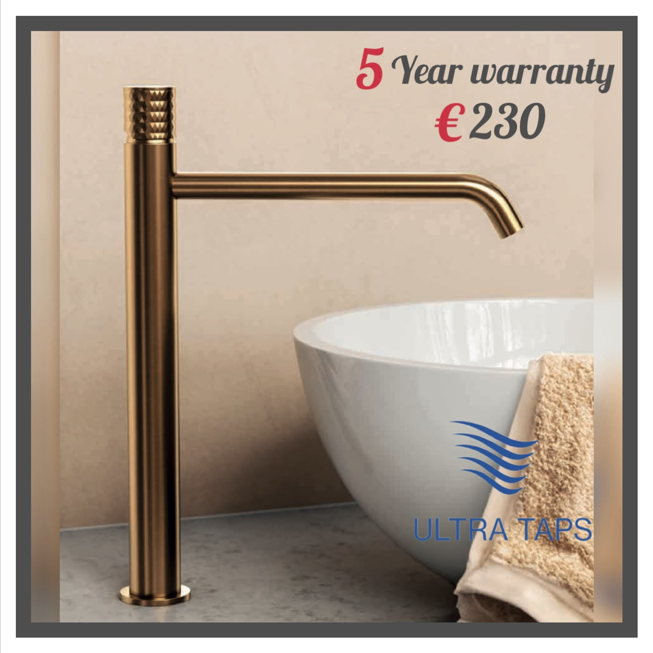 Basin Tall Tap - 7RR - MB - Rose Gold