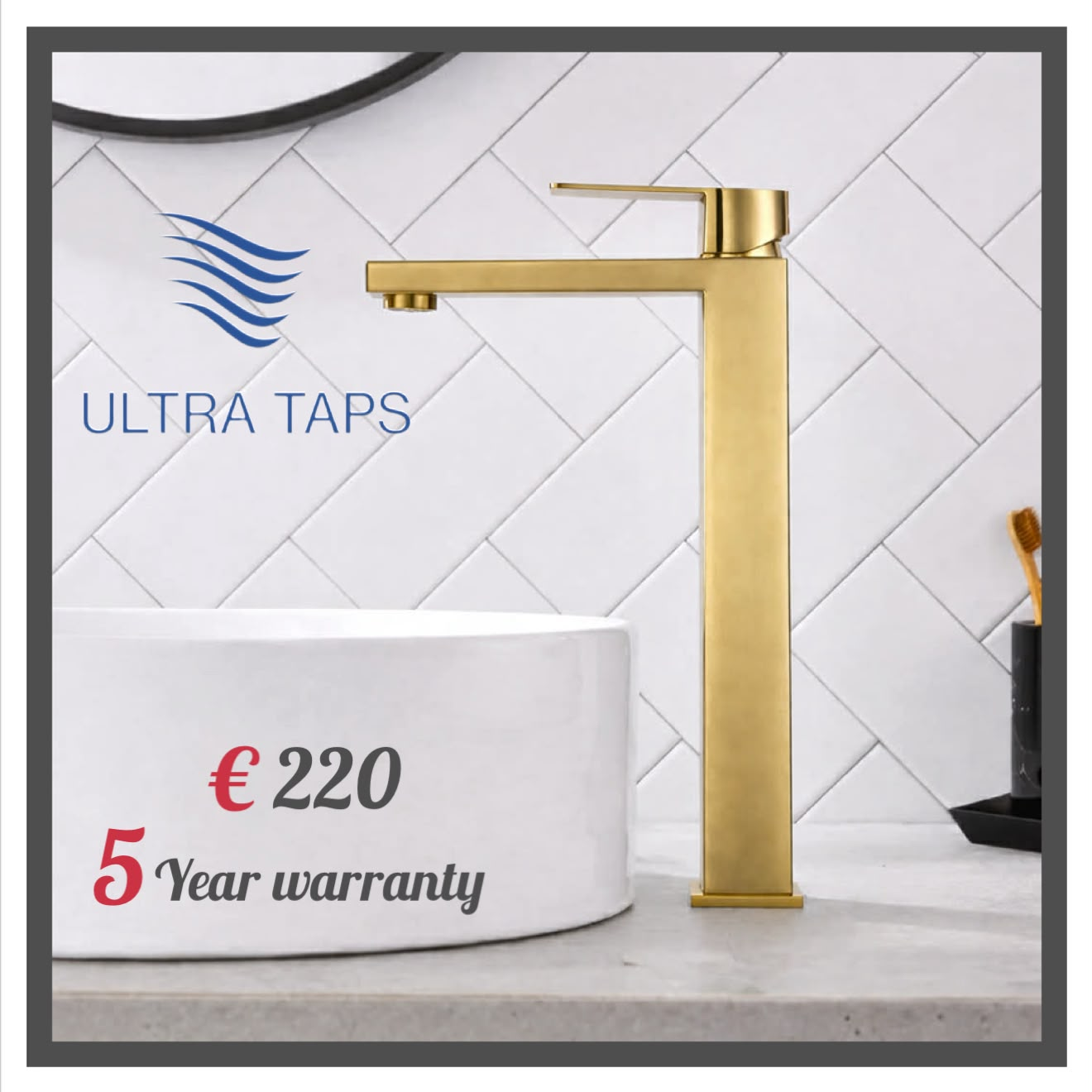 Basin Tall Tap - 7S (Type 3) - Gold