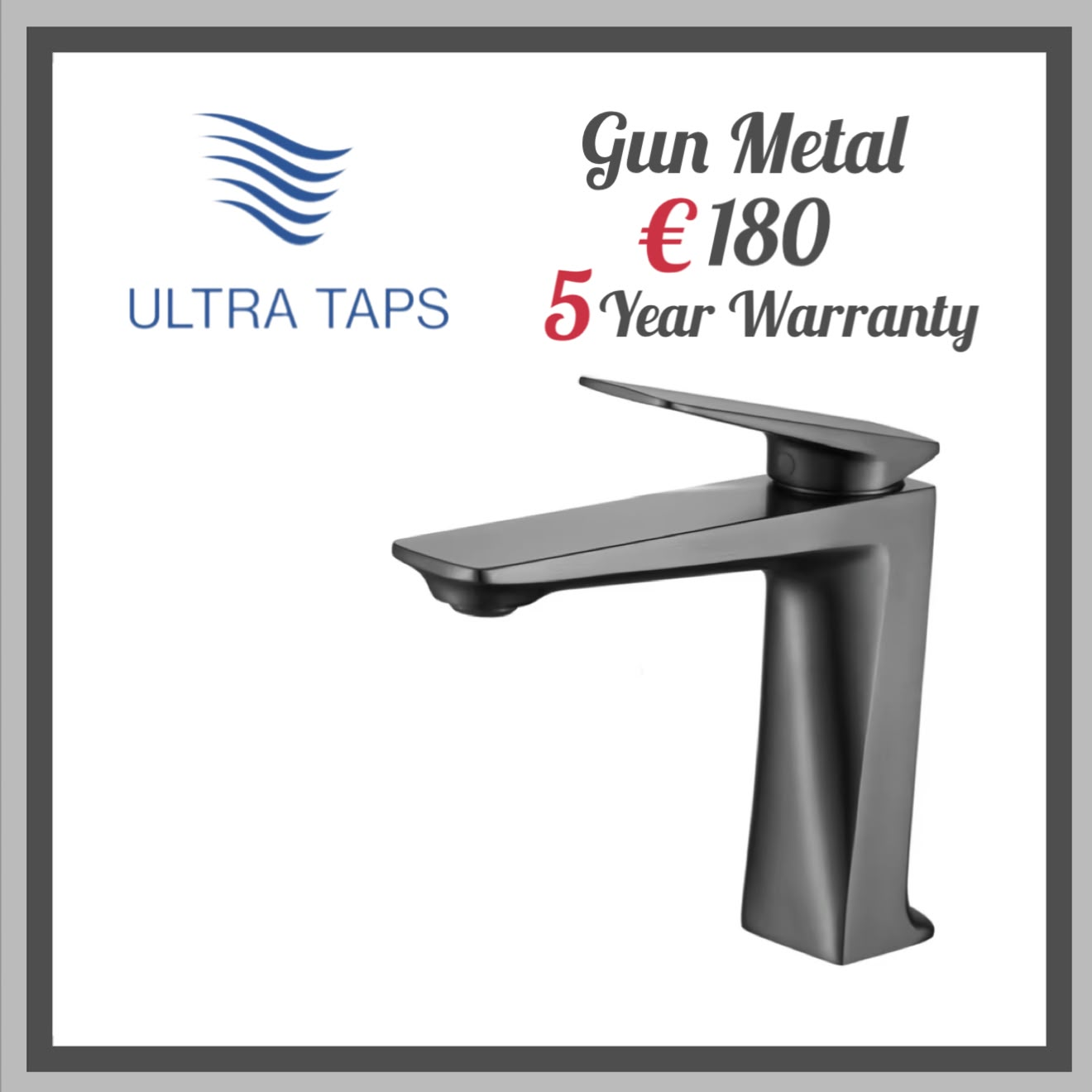 Basin Short Tap - 7S (Type 1) - Gun Metal