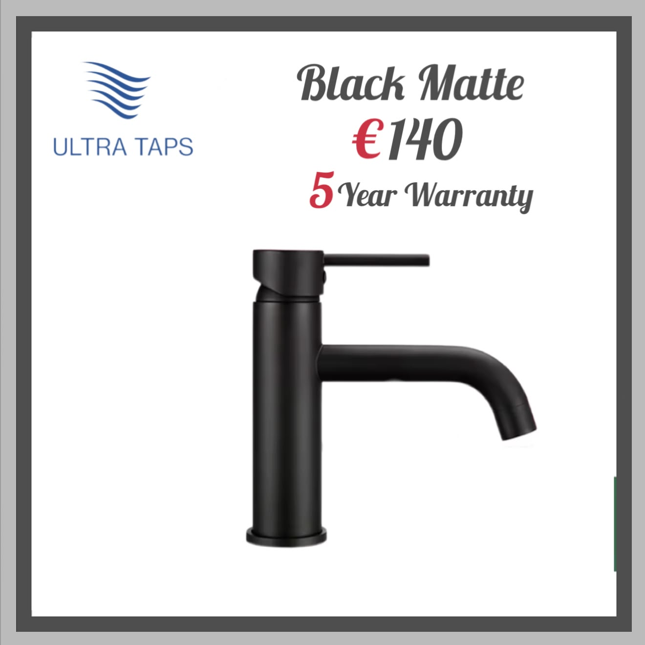 Basin Short Tap - 7R - Black
