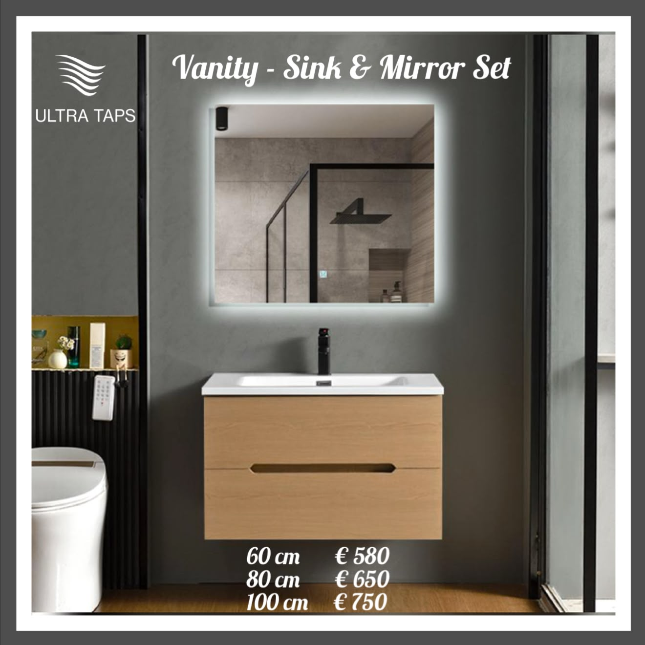 Vanity & Mirror - Set 1-2 UNF