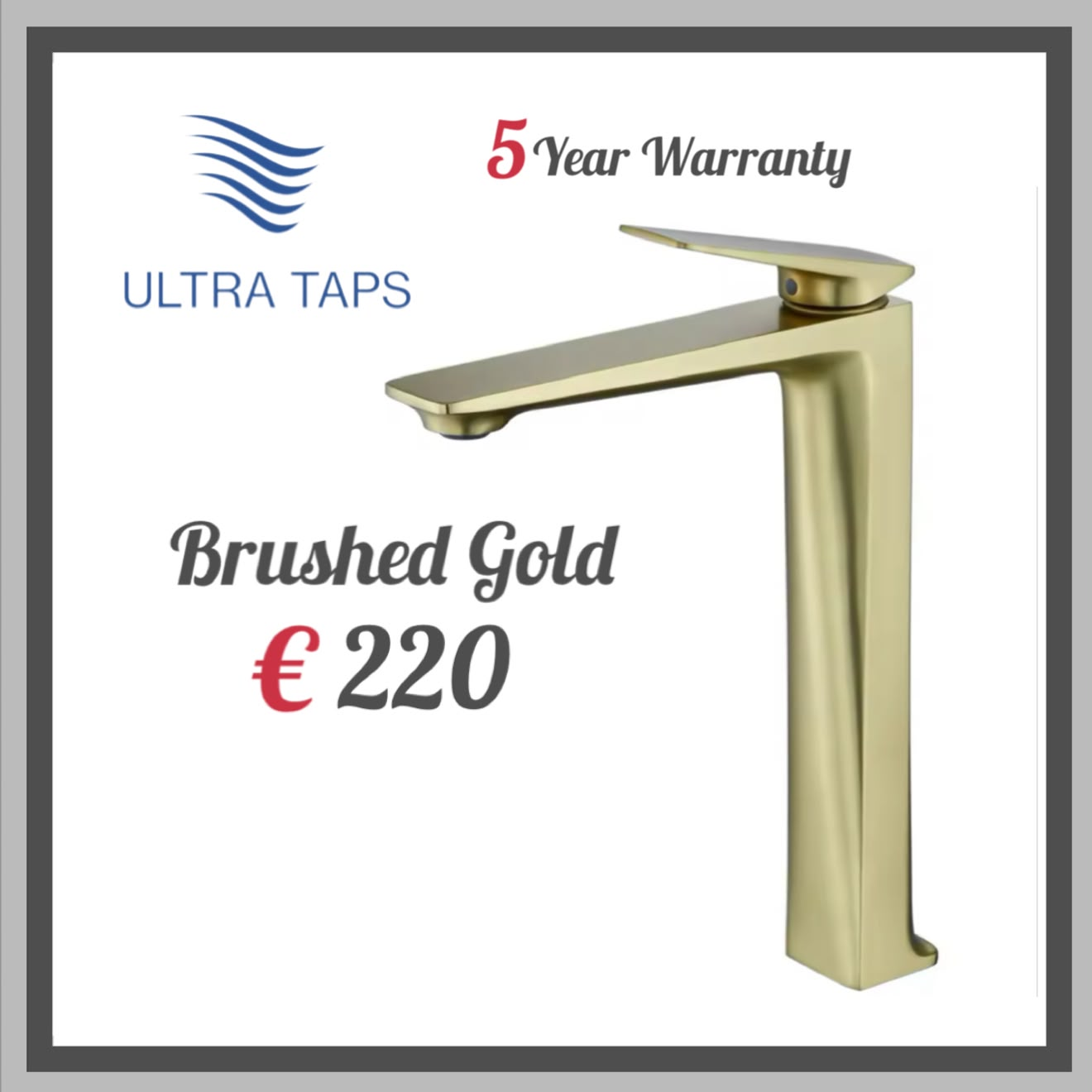 Basin Tall Tap - 7S (Type 2) - Gold