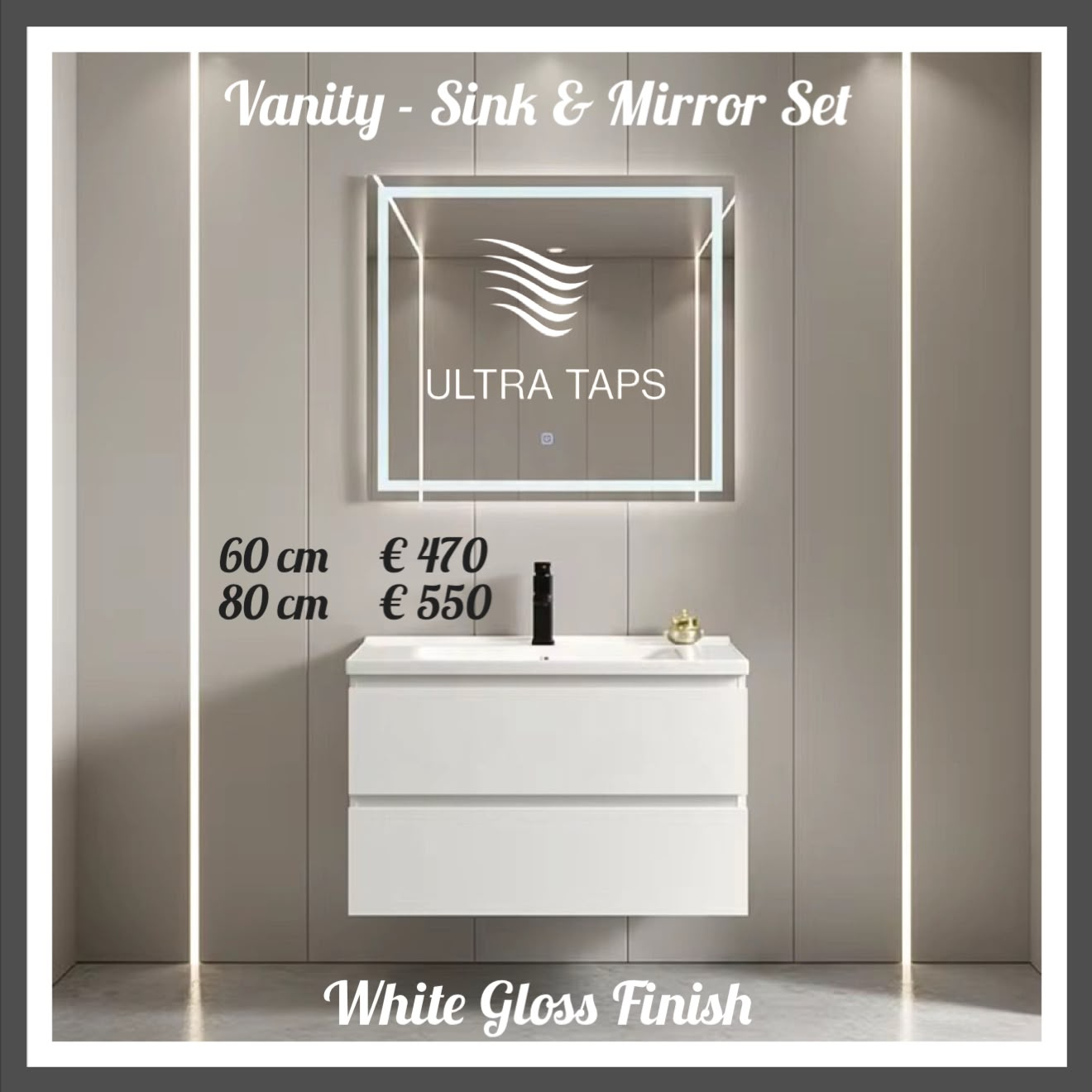 Vanity & Mirror - Set 8-1 UNF