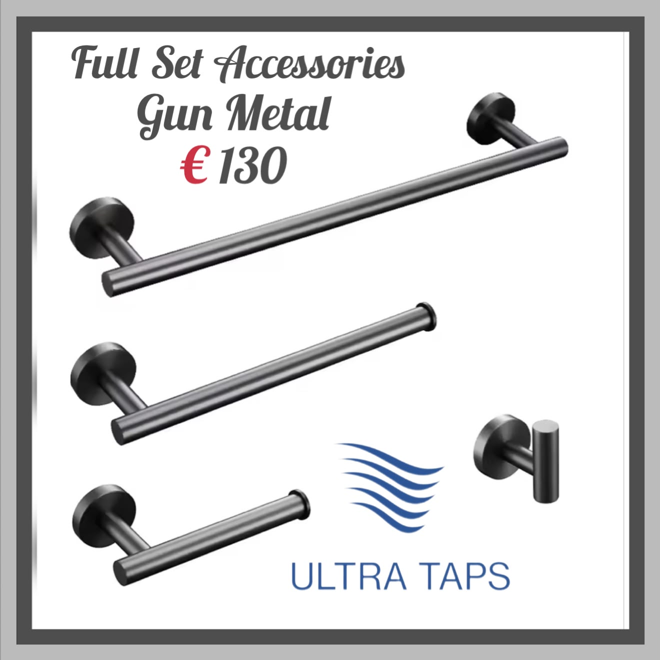 Accessories Round - 7R Set - Gun metal