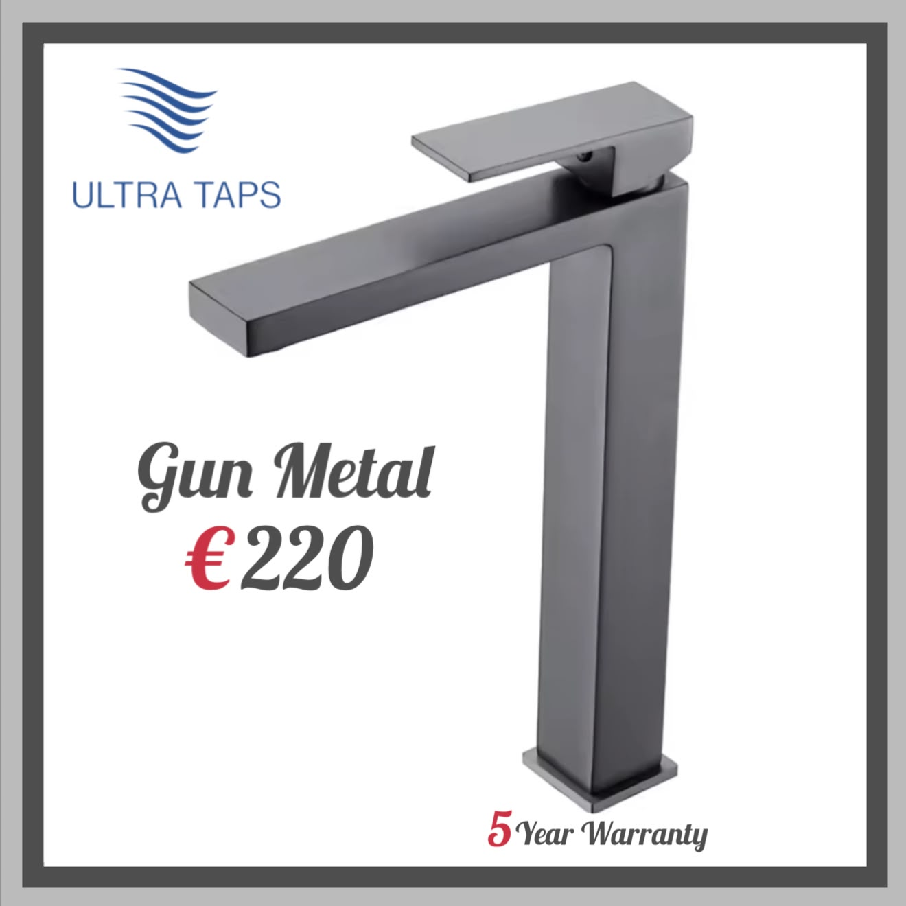 Basin Tall Tap - 7S (Type 1) - Gun Metal