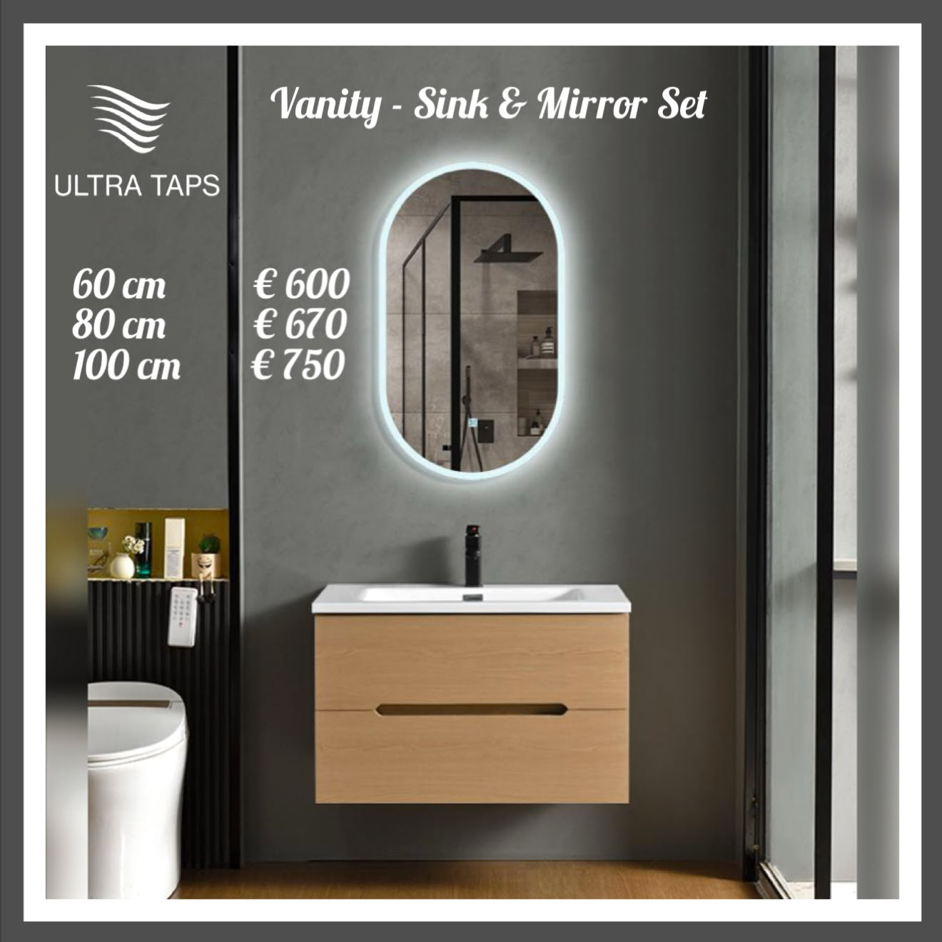Vanity & Mirror - Set 1-1 UNF