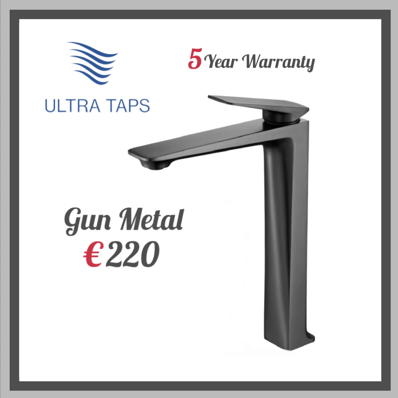 Basin Tall Tap - 7S (Type 2) - Gun Metal