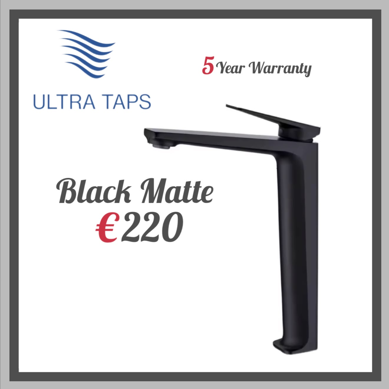 Basin Tall Tap - 7S (Type 2) - Black