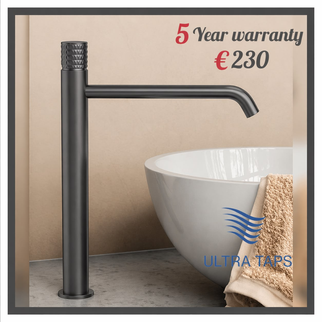 Basin Tall Tap - 7RR - MB - Gun Metal