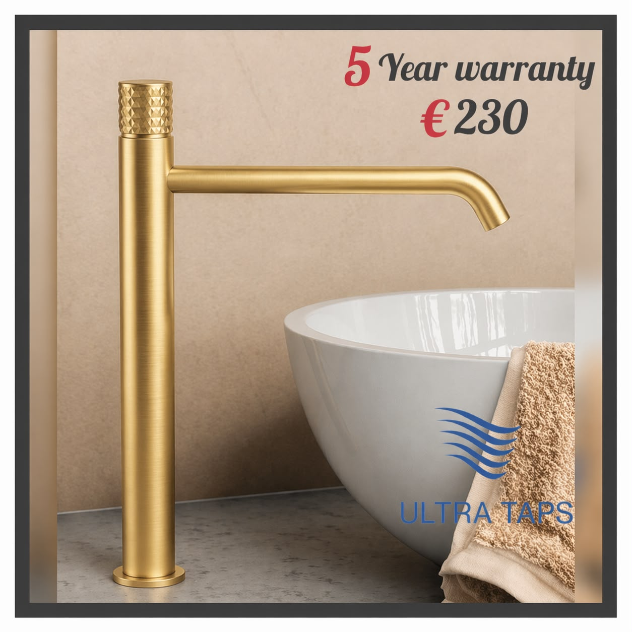 Basin Tall Tap - 7RR - MB - Gold