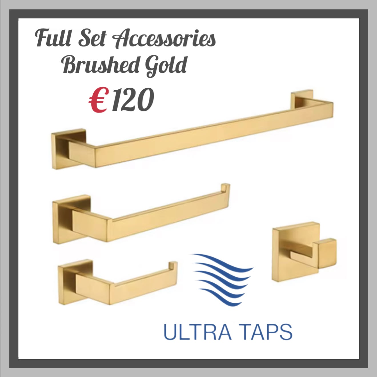 Accessories Square - 7S Set - Gold
