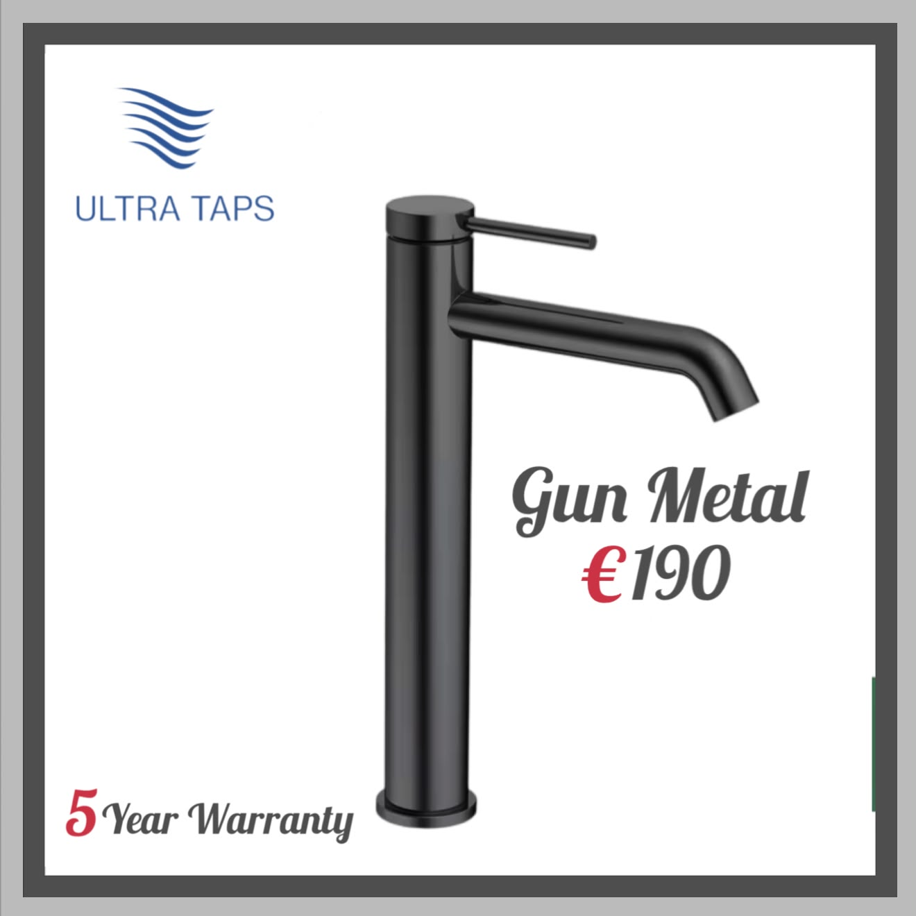 Basin Tall Tap - 7R (Type 2) - Gun Metal