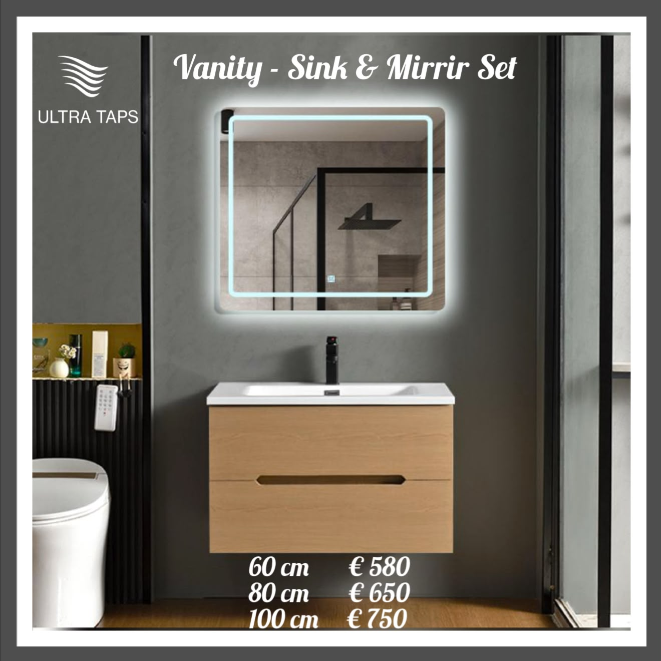 Vanity & Mirror - Set 1-3 UNF