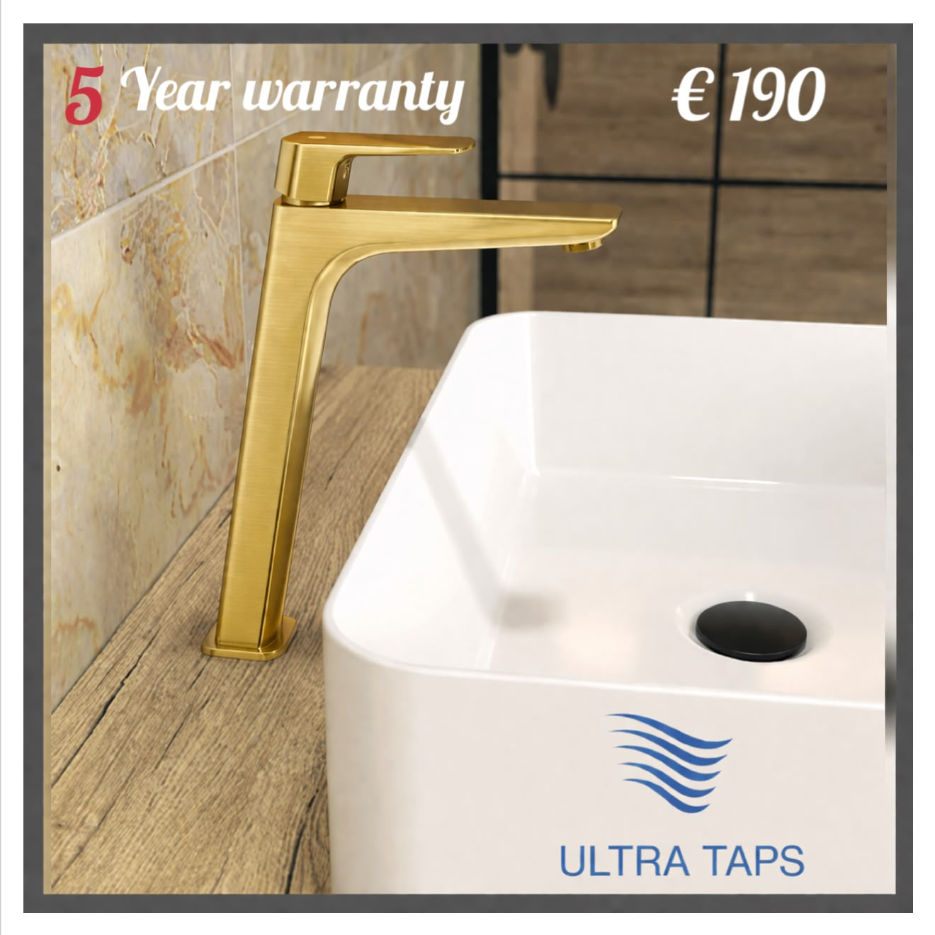 Basin Tall Tap - 7S (Type 4) - Gold