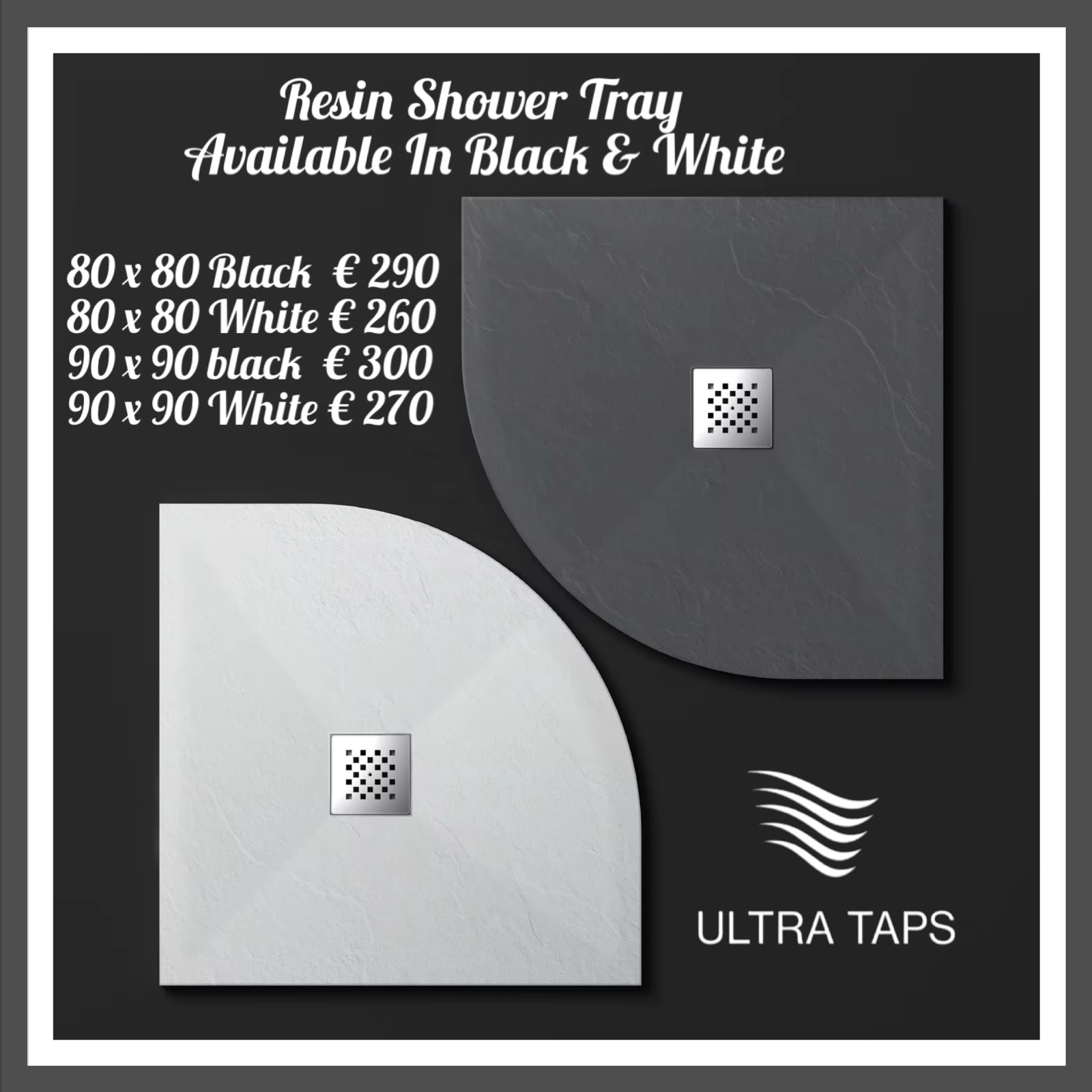 Resin Shower Trays (Rounded) UNF
