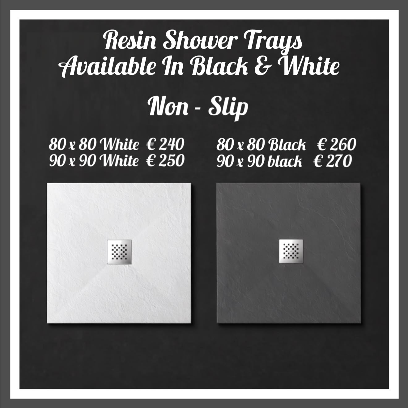 Resin Shower Trays (Square) UNF