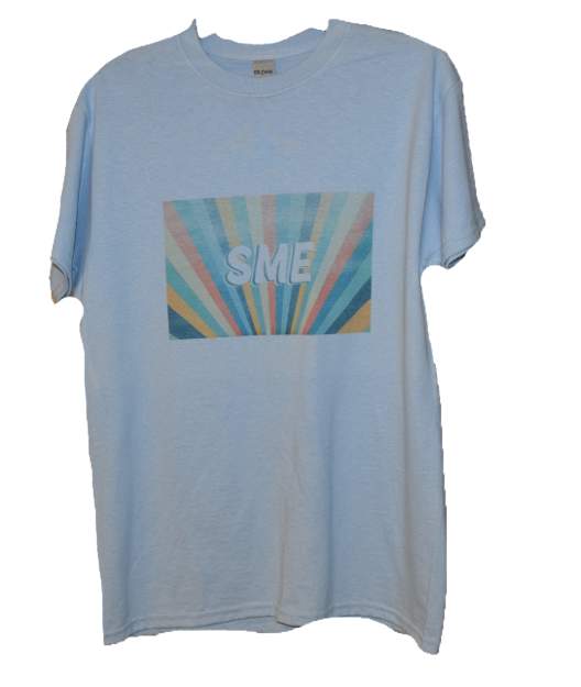 SME in Rainbow T-Shirt- blue