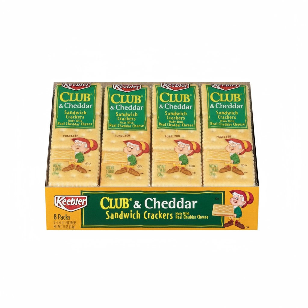 Keebler Club & Cheddar Sandwich Crackers, 8 Ct.