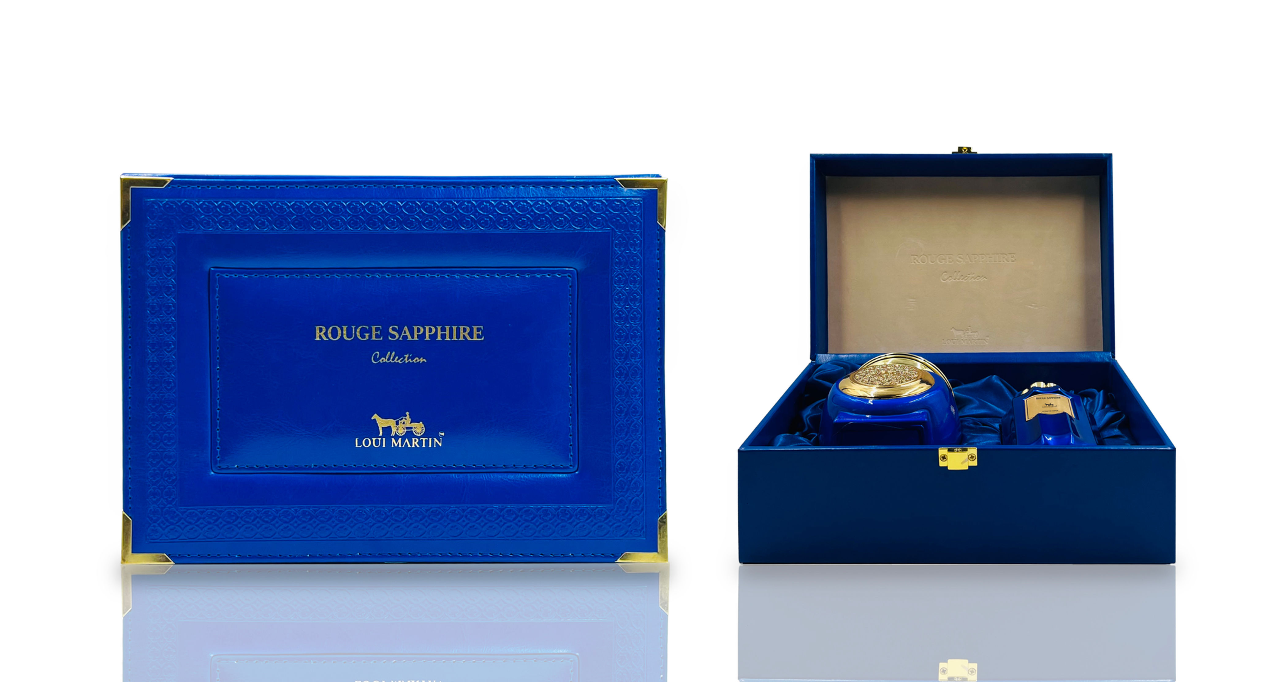 Rouge Sapphire Collection | Extrait De Parfum 100ml | 80gm Bakhoor