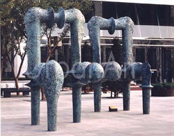 1995 12. 보라매 나산 건설 본사 외부조형물, 내부회화 설치