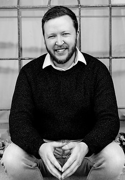 black and white photo of Harry Jacques