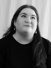 black and white image of Lowri Probert
