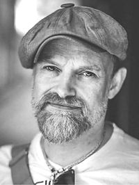 black and white image of Jonathan Waller
