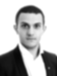 black and white image of Tobias Campos Santiñaque