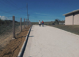 Calçamento bloco sextavado