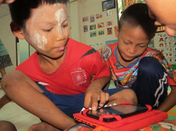 boys with tablet